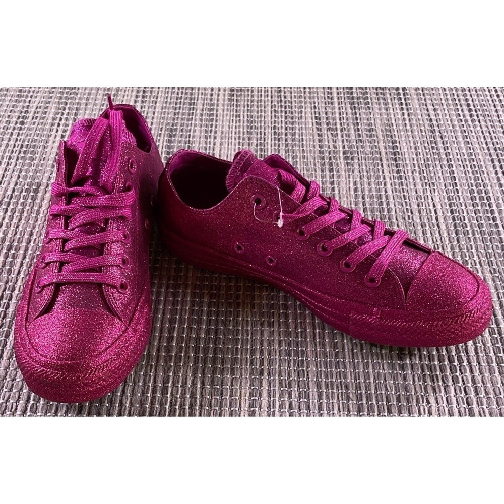 Converse Chuck Taylor All Star Pink Glitter Sneakers Womens Size 8